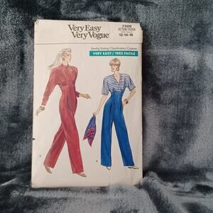 Vogue Pattern Vintage Very Easy Very Vogue 7320